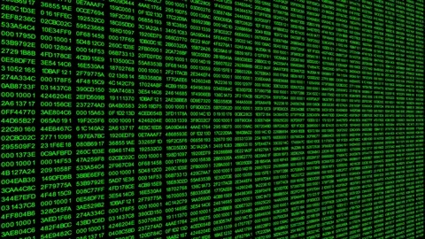 Digital Background. Hacker. Code. Hud Stock Footage 114991401