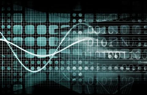 Digital background Stock Illustration