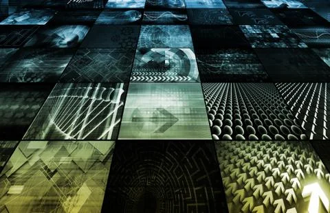 Digital background Stock Illustration