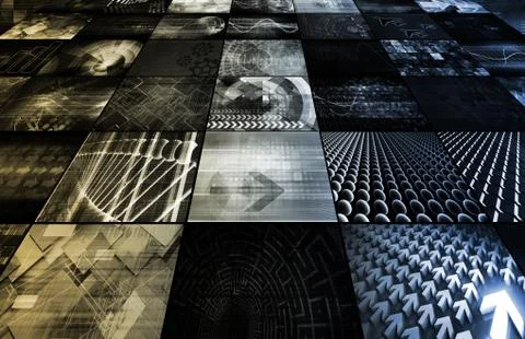 Digital background Illustrazione stock
