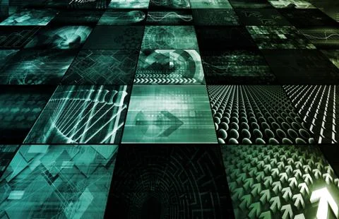 Digital background Stock Illustration