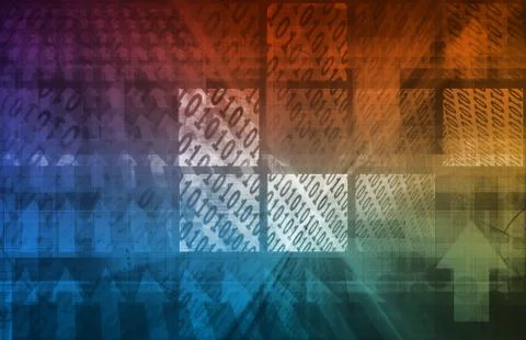 Digital background Stock Illustration