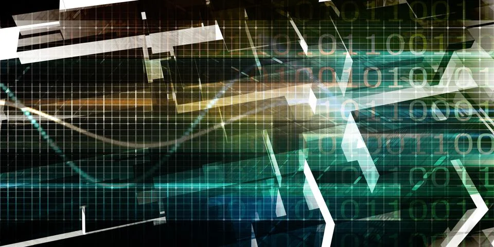 Digital Background Stock Illustration