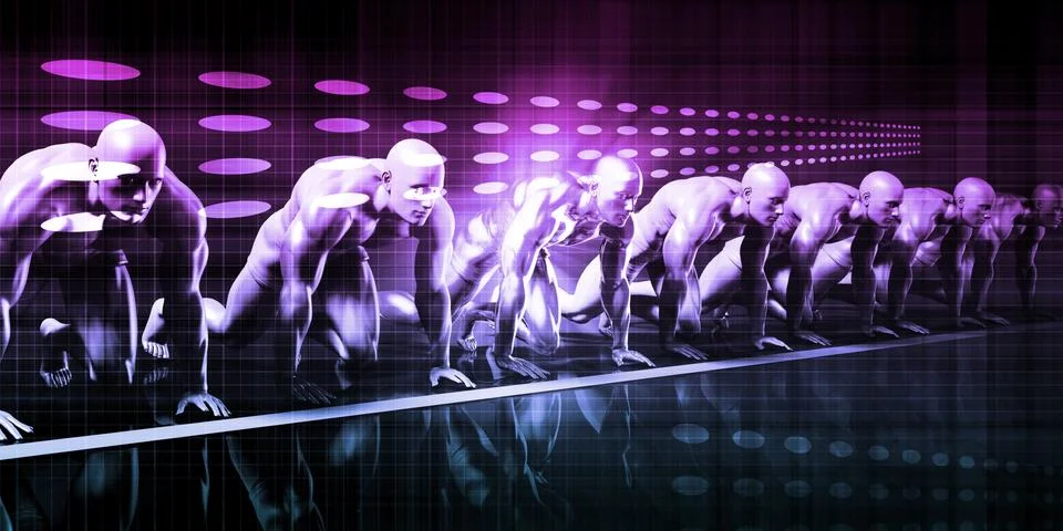 Digital Background 스톡 일러스트