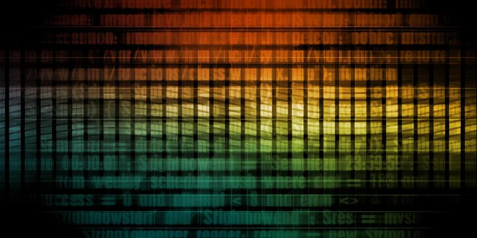 Digital Background Stock Illustration