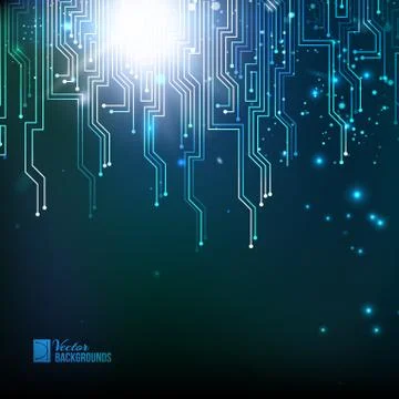 The Digital background. Illustrazione stock