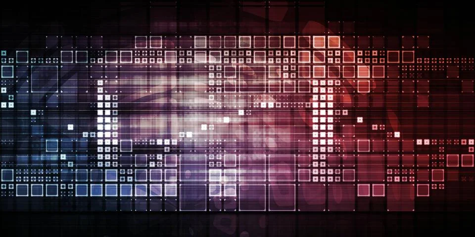 Digital Background Stockillustratie