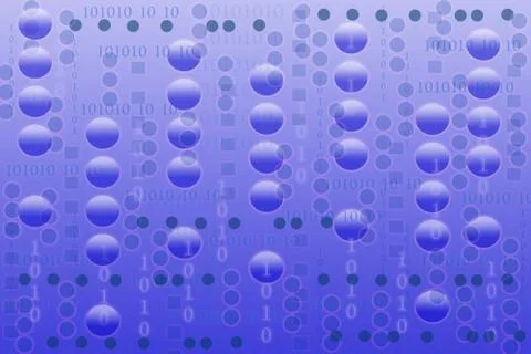 Digital background illustration with numbers Ilustração Stock