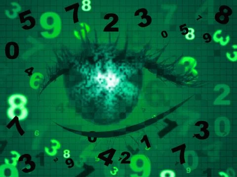 Digital background indicating high tec and backgrounds Stock-Illustration