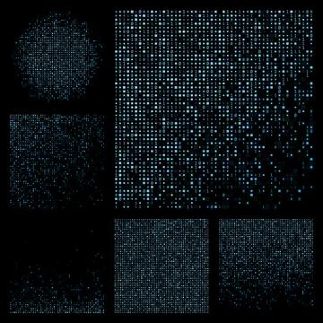 Digital background. Light blue color theme backgrounds. Gradiented geometri.. 스톡 일러스트