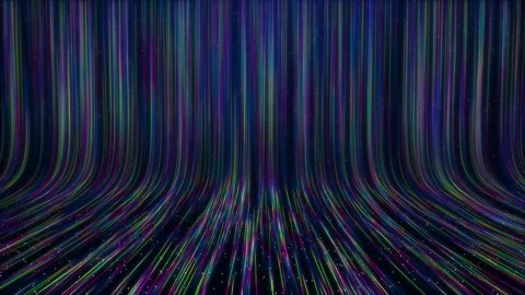 Digital background Light lines Big data visualization. space travel, music Video stock 254388224