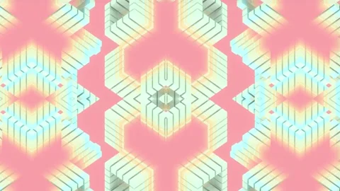 Digital background with loop animation of rectangular shapes. 3d rendering 4K Stock Footage 248958529