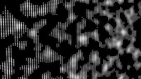 Digital background loop black and white Stock Footage 97883440