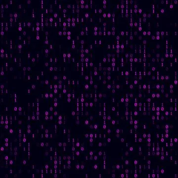 Digital background. Magenta sparse binary background. Medium sized seamless.. イラスト素材