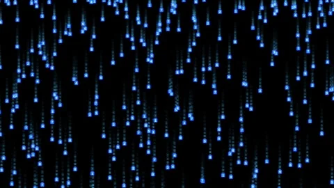 Digital Background Matrix Flow of Random Number Stock Footage 348046987