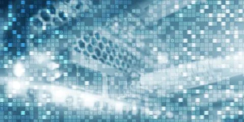 Digital background matrix information technology and internet concept Stock Photos