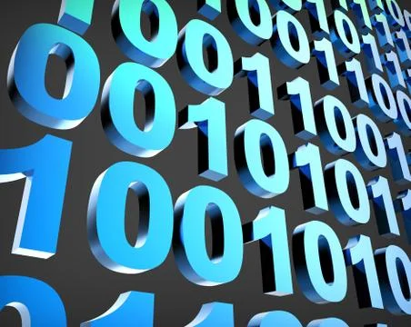 Digital Background Meaning High Tec And Template Stock Illustration
