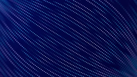 Digital background with movement of glowing particles.  big data. Stock Footage 163093702