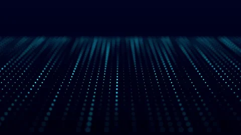 Digital background with movement of glowing particles. Stock Footage 163093728