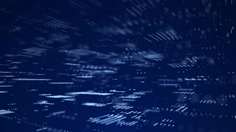 Digital background with moving particles. Futuristic hi-tech illustration. 스톡 동영상 152883428