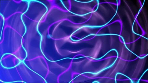 Digital background with neon lines. Cyber space. Vizualization big data Stock Footage 251489734