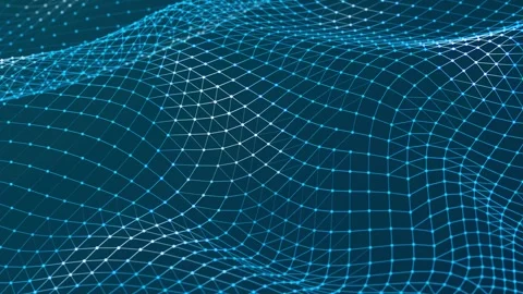 Digital background. Network connection structure. 3D. Seamless loop. 4K Stock Footage 296772255