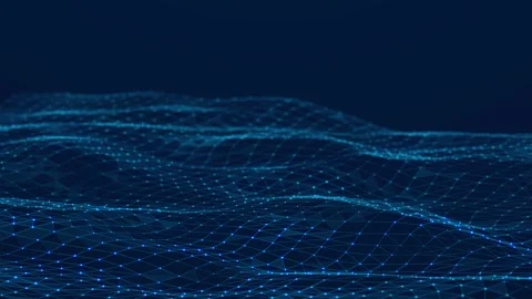 Digital background. Network connection structure. 3D. Seamless loop. 4K Stock Footage 302883126