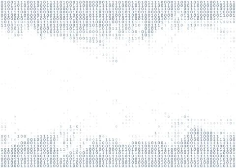 Digital background with ones and zeros. Pattern with binary code Stock Illustration