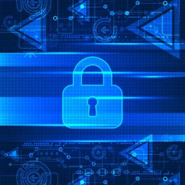Digital background online protection イラスト素材