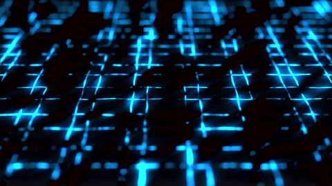 Digital background with particles and data network connections. Technology Stock Footage 268017105