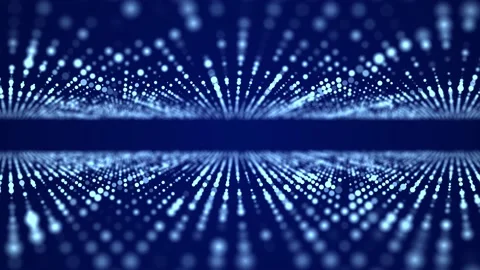 Digital background with particles. Concept of data transfer in cyberspace. 스톡 동영상 149404405