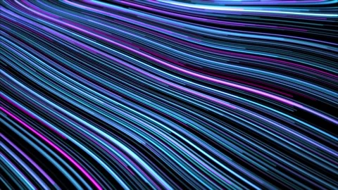 Digital background with pink and blue neon light streaks Stock Footage 278746827
