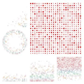 Digital background. Red blue green orange color theme backgrounds. Gradient.. Stock Illustration