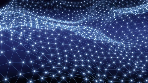 Digital background of Science or Blockchain Stock Footage 106747676