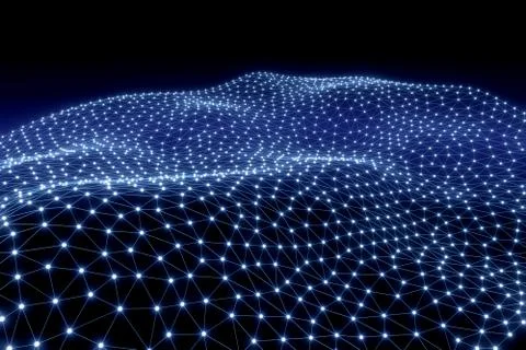 Digital background of Science or Blockchain 스톡 일러스트