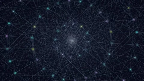 Digital Background showing Abstract Neural AI Network Visualization Showing with Stock Footage 329277177