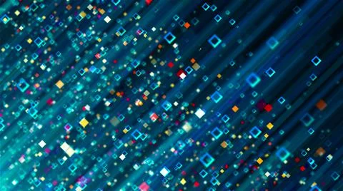 Digital background with stroke particles, computer generated. 3d render Illustrazione stock