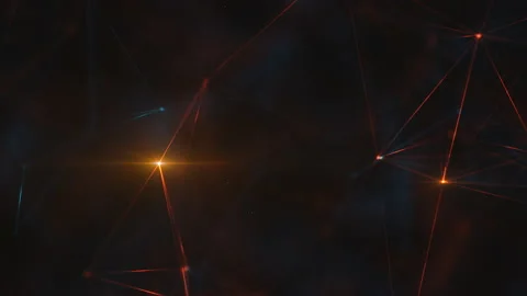 Digital background, technological connections, plexus structure Stock Footage 145318493
