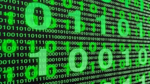 Digital background with zeros and ones Stock Illustration