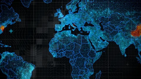 World Map Background For Zoom Digital Background Zoom Out World Map Ho... | Stock Video | Pond5