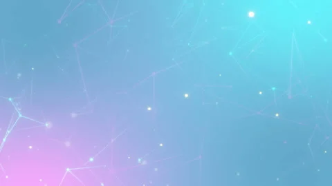 Digital background.Beautiful Flight through the Digital Grid with Lines and Dots Stock Footage 102736996