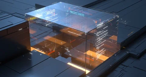 Digital background,Data code.Computer code, information 4k UHD Seamless loop Video stock 99882870