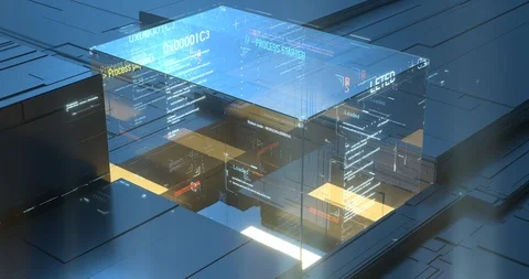 Digital background,Data code.Computer code, information 4k UHD Seamless loop Video stock 99882949