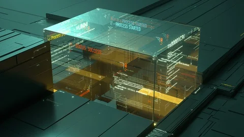 Digital background,Data code.Computer code, information 8k FUHD Seamless loop Video stock 99884938