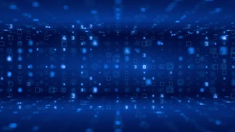 Digital backgrounds for design, screensavers. Animated numbers 스톡 동영상 333071278