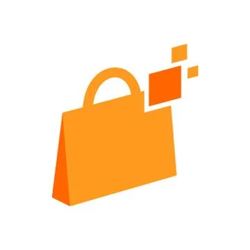 Digital Bag Technology Symbol Design Stock Illustration