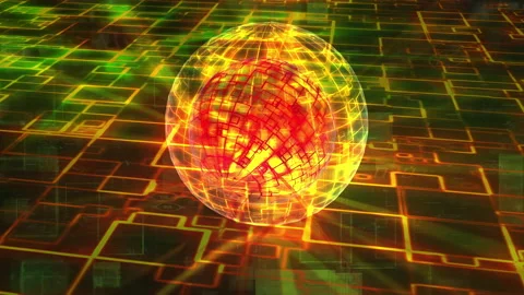 Digital Ball Stock Footage 154243636