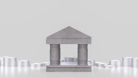 Digital Banking And Financial Security Concept 3d render.. 스톡 일러스트