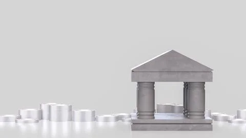 Digital Banking And Financial Security Concept 3d render.. Stock Illustration