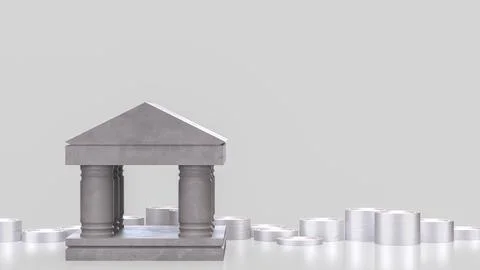 Digital Banking And Financial Security Concept 3d render.. イラスト素材